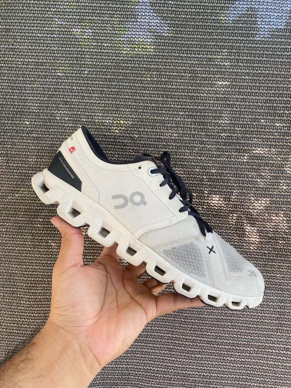 On Cloud X Running Shoes White Black Women's Size 11